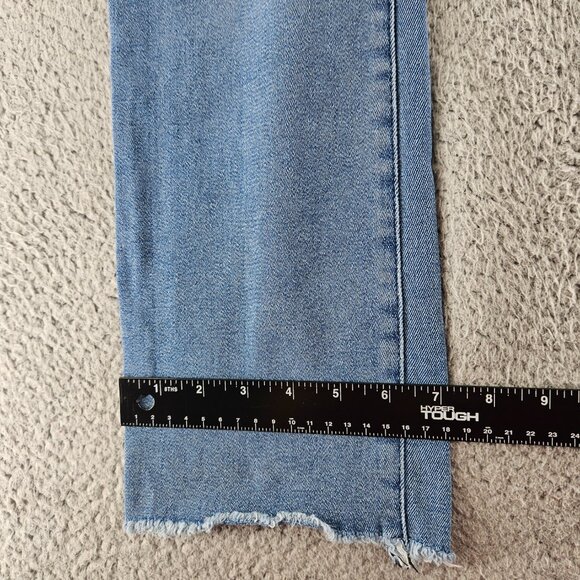 Good American Jeans Womens 4 (26x26) Blue Good Straight Crop Mid Rise - Picture 11 of 16